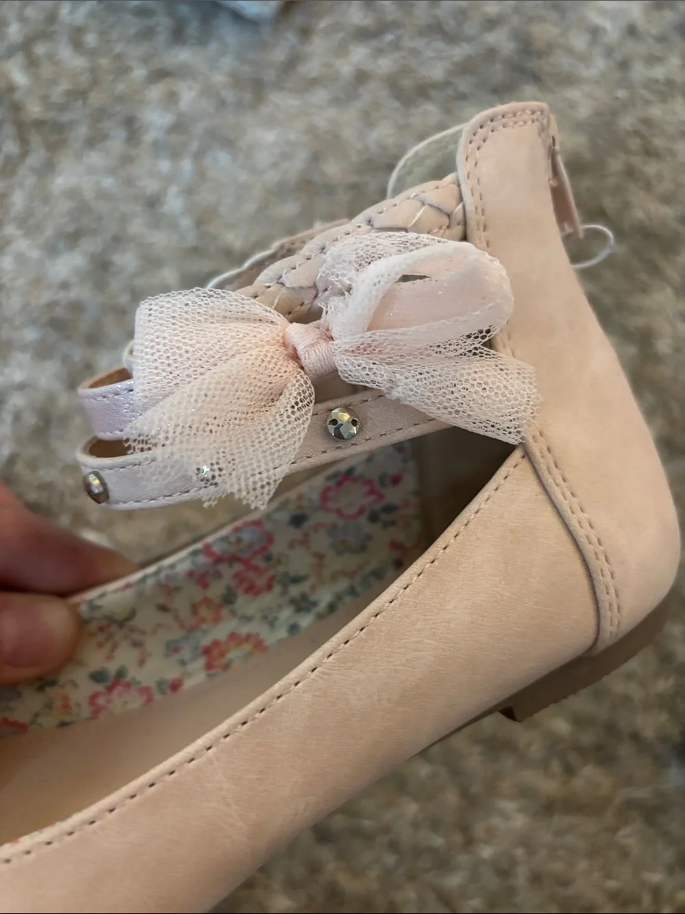 Nwot! Jellypop Youth Girls Merrily Ankle Strap Flats (sz3)